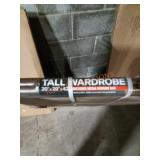 Tall wardrobe hanger bar