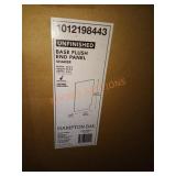 Base flush end panel