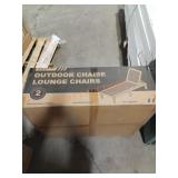 Outdoor chaise lounge chair