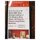 Shoe storage cabinet