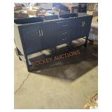 Everett 72" Vanity Aegean Blue No Top