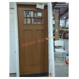 Jeld Wen 36' x 80' Hazelnut Fiberglass Door