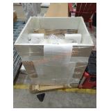 White Base Cabinet w/ Stainless Steel Sink