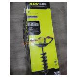 RYOBI 40V 8' Auger Kit