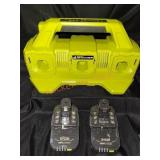 Ryobi One+18v Charger & (2) 2Ah Batteries