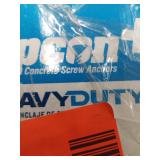 Concrete screw anchors