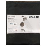 Kohler curvisa shower set, matte black
