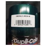 Emerald green and forest green