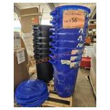 Trash Cans 17 x BID (includes 6 lids)