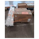 Microwave, patio seats, shop lights, bi-fold doors