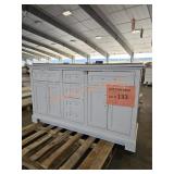 60' Double Sink Vanity (top damaged)