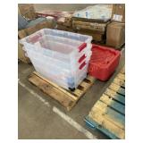 160 qt. Totes (3) & Lids (9)