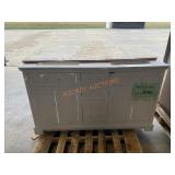60ï¿½ Double Sink Bathroom Vanity (Damaged)