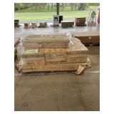 Butterfly ext table, chairs, unopened boxes