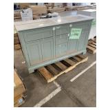 60ï¿½ Double Sink Bathroom Vanity (Damaged)