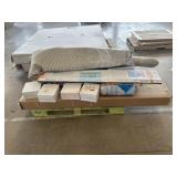 Flooring, tile, rugs, unopened boxes