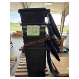 Toter 48 gallon trash cans 7x the bid Located