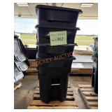 Toter 96 Gallon trash cans 4x the bid