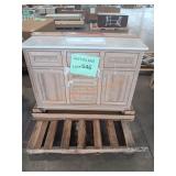 48in light drown vanity with white top