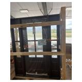 55ï¿½ Steve &sons brown sidelight door