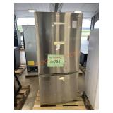 Vissani grey refrigerator