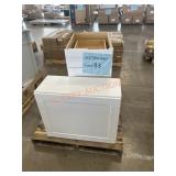 18' white cabinet, 24ï¿½ white cabinet;