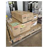 Pedestal Dining Table & Chairs Set