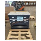 37ï¿½ blue vanity cracked top