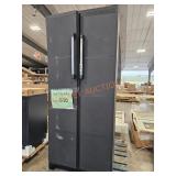 2-door Black Storage Cabinet