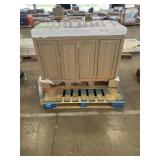 47ï¿½ tan vanity with white top