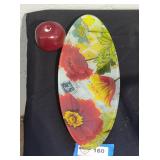 Prima glass food tray.