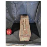 Vintage wooden ammunition box.
