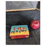 Tin Container and Vintage Souvenir Slides