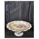 Hand painted porcelain serving tray.