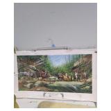 'Gladie Creek Crossing' John L. Ward Lithographs