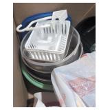 Misc. Kitchen accessories box lot.