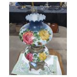 Vintage hurricane lamp.