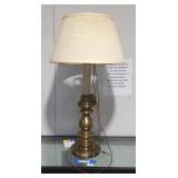 Vintage brass base stiffel table lamp.