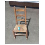 Small rocking chair & Home remedies book lot.