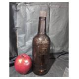 Vintage Amber glass bottle.