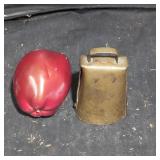 Brass cow bell.