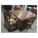 Dinning room table and chairs.