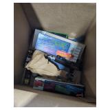 Box Lot of Matchbox Cars and Model Trains