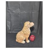 Ceramic dog figurine.