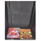 Betty crocker and Christmas cook books.