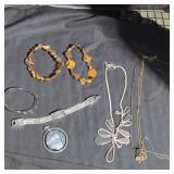 Misc. Costume jewelry lot.