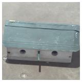 Multi compartment bird house.