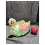 Ceramic Swan Pot