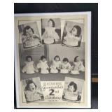 Dionne Quintuplets 2nd Birthday Newsprint