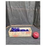 Lot of Small Blue Bottles